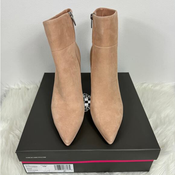 Vince Camuto | Shoes | Aranda Booties | Poshmark New Vince Camuto Pitonnda Stiletto Heel Booties Beige True Suede Women\'s Size 10